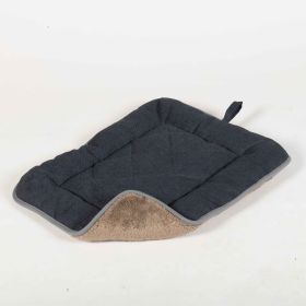DGS Pet Products Chenille Pet Sleeper Cushion Extra Extra Large Blue/Grey 30" x 48" x 1" - Blue/Grey - Large
