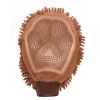 DGS Pet Products - Dirty Dog Grooming Mitts - 10" x 7" x 1" - Brown