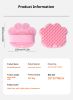 Dog Bath Brush,Pet Bath Comb Brush Soothing Massage Rubber Comb,Pet bathing brush - Transparent