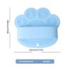 Dog Bath Brush,Pet Bath Comb Brush Soothing Massage Rubber Comb,Pet bathing brush - Light Blue