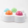 Dog Treat Dispenser Puzzle Feeder Pets Interactive Iq Toy Feeding Game, Non-Slip Puppy Slow Feeder Pet Leakage Toy - colorful