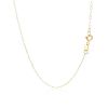 14k Yellow Gold Necklace with Dog Paw Print Symbol in Mother of Pearl - 16 inches