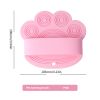 Dog Bath Brush,Pet Bath Comb Brush Soothing Massage Rubber Comb,Pet bathing brush - Pink