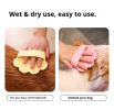 Dog Bath Brush,Pet Bath Comb Brush Soothing Massage Rubber Comb,Pet bathing brush - Transparent