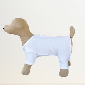 Sweet Dreams Dog Pajamas (Color: White, Size: MD)