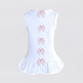 Summer Dreams Dog Dress (Color: White, Size: XS)