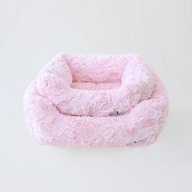 Bella Dog Bed (Color: Baby Pink, Size: LG)