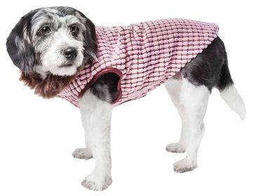 Pet Life Luxe 'Beautifur' Elegant Designer Boxed Mink Fur Dog Coat Jacket (Size: medium)