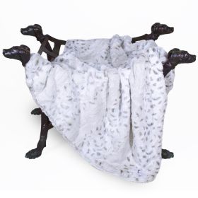 Deluxe Dog Blankets (Color: Pearl Leopard, Size: LG)
