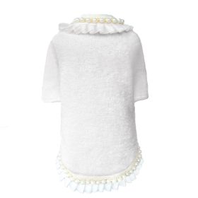 Dream Pearls Dog Sweater (Color: Ivory, Size: MD)