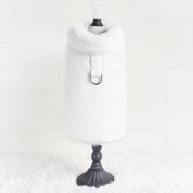 Zha Zha Dog Coat (Color: Ivory, Size: LG)