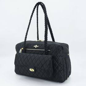 Porsha Dog Carrier (Color: Black)