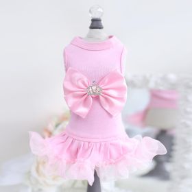 Royal Princess Dog Dress (Color: Pink, Size: XS)