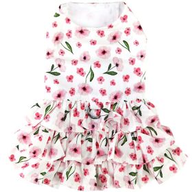 Spring Wildflower Dog Dress with Matching Leash (Size: X-Small)
